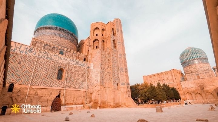 Historic monuments at Samarkand Uzbekistan