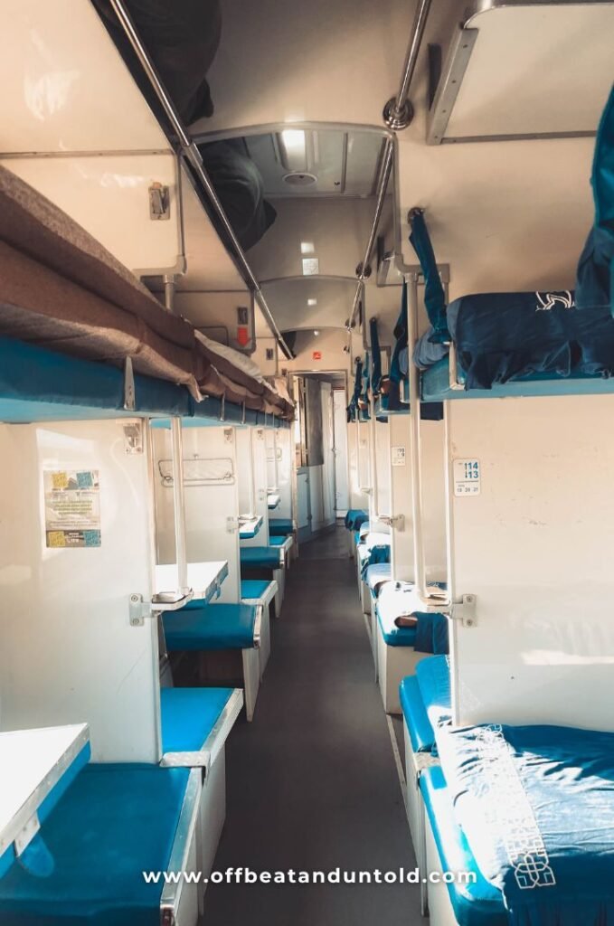 Inside the Sharq train