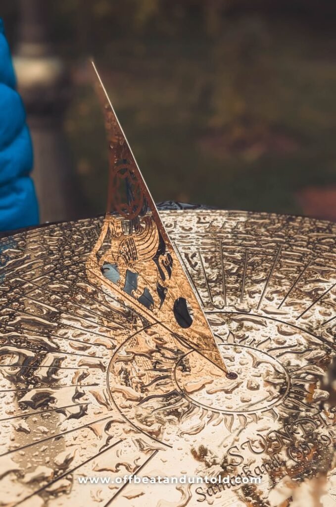 Model of the sextant at Ulugh Beg Observatory at Samarkand Uzbekistan